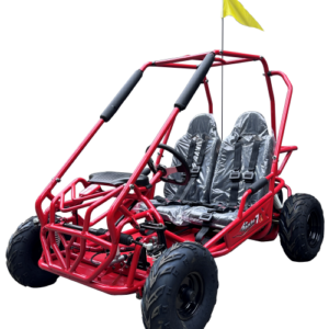 TrailMaster Apache 7 212cc Jugend-Go-Kart für Kinder ab 10 – Voller Überrollkäfig, Hochlehner-Sitze, Schultergurte, luftgekühlter Motor