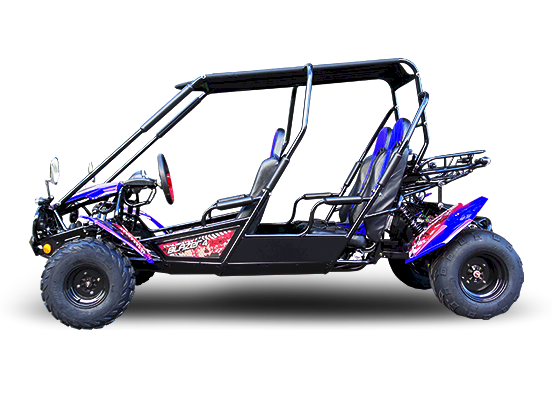 TrailMaster Blazer4 200EX EFI 4-Sitzer Buggy Go-Kart, verlängerte Kabine – Bild 2