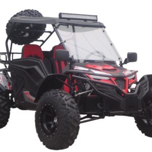 TrailMaster Cheetah 300Pro EFI Deluxe UTV Go-Kart, Kardanantrieb, flüssigkeitsgekühlt, CVT-Automatik mit Rückwärtsgang, Seitentüren, Hardtop, Windschutzscheibe, LED-Lichtbalken