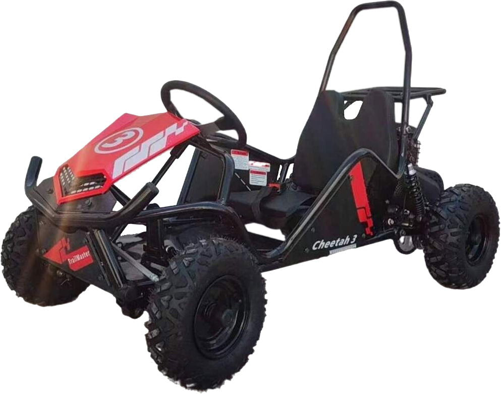 TrailMaster Cheetah 3 Kinder-Mini-Go-Kart, 80cc Benzinmotor, Sicherheitsgurt, Kinder 4-9 Jahre – Bild 2
