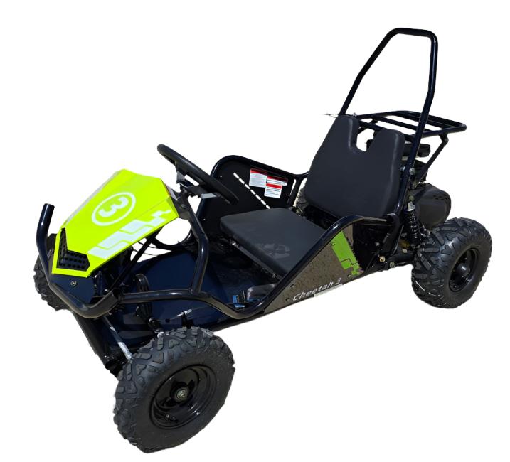 TrailMaster Cheetah 3 Kinder-Mini-Go-Kart, 80cc Benzinmotor, Sicherheitsgurt, Kinder 4-9 Jahre – Bild 3
