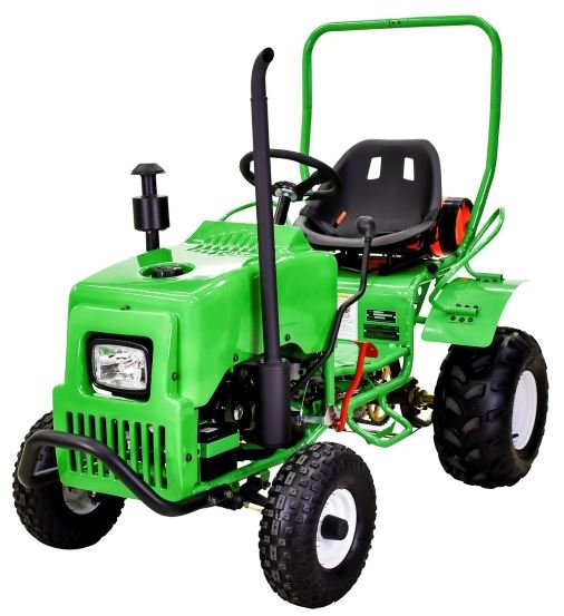 Kinder-Benzin-Mini-Traktor, 125cc Motor mit E-Start, Automatik mit Rückwärtsgang, ab 12 Jahren