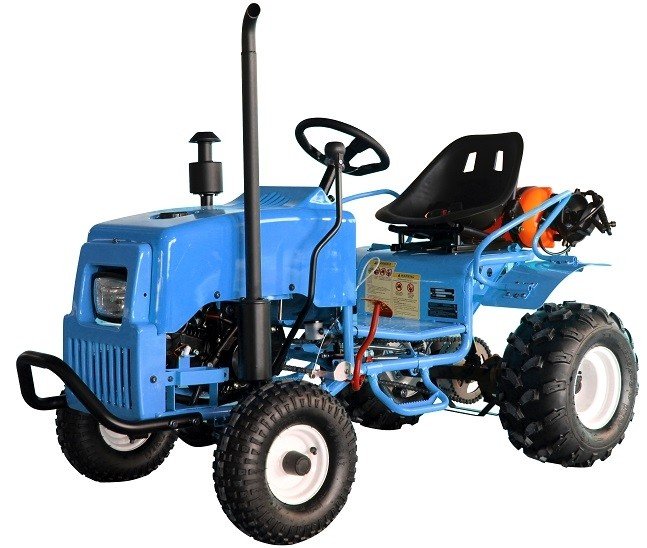 Kinder-Benzin-Mini-Traktor, 125cc Motor mit E-Start, Automatik mit Rückwärtsgang, ab 12 Jahren – Bild 2