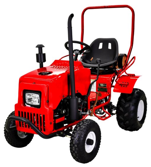 Kinder-Benzin-Mini-Traktor, 125cc Motor mit E-Start, Automatik mit Rückwärtsgang, ab 12 Jahren – Bild 3