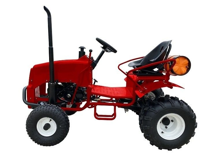 Kinder-Benzin-Mini-Traktor, 125cc Motor mit E-Start, Automatik mit Rückwärtsgang, ab 12 Jahren – Bild 5