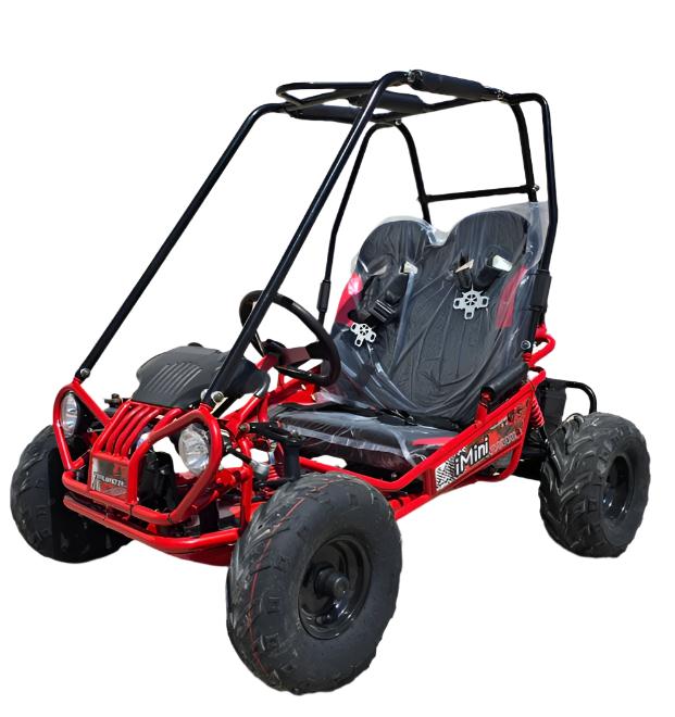 TrailMaster iMini Kinder-Elektro-Go-Kart, Rückwärtsgang, 48 V, 2 Geschwindigkeitsstufen, Kinder 4-9 Jahre – Bild 2