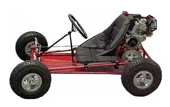 Road Rocket Go-Kart **BAUSATZ**, Aluminium-Tri-Star-Felgen – Bild 2