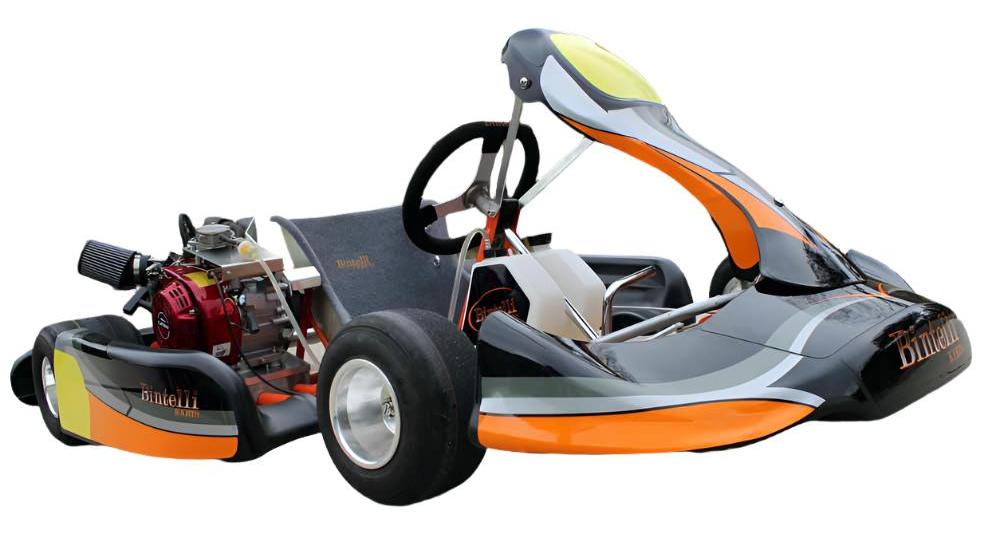 VS1 Erwachsenen-Racing-Go-Kart, 196cc Clone-Motor, Chrom-Molybdän-Stahlrahmen – Bild 3