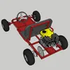 Starrachs-Go-Kart-Bausatz (Live Axle) – Bild 3