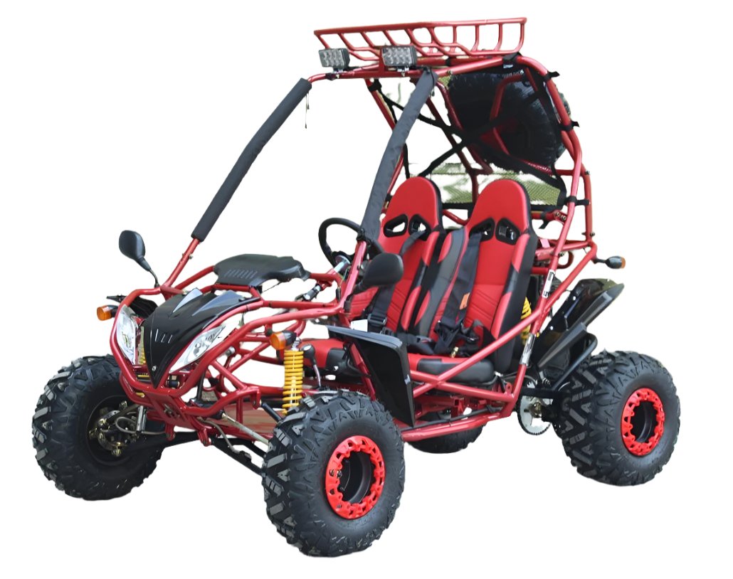 Captain Mittelklasse Kinder-Benzin-Go-Kart, 7,5 PS 208cc Motor mit E-Start, Automatik mit Rückwärtsgang, ab 8 Jahren