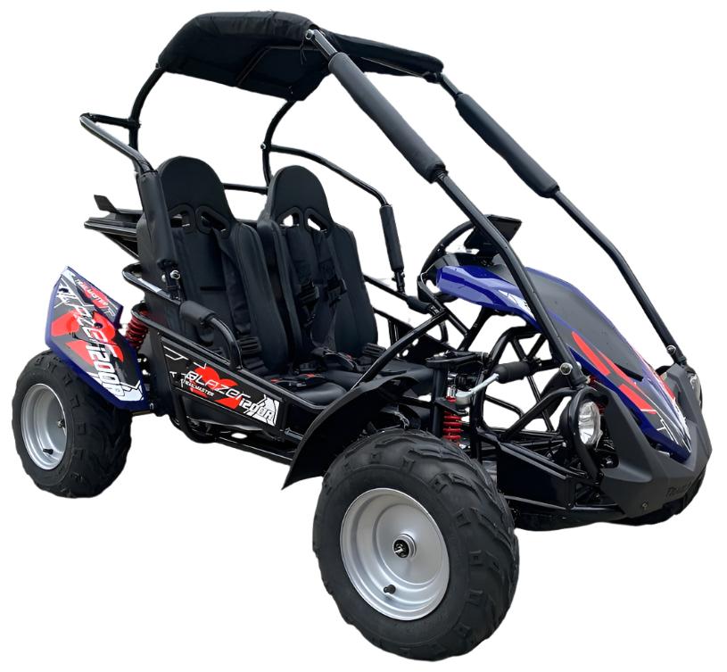 TrailMaster Blazer i200R Elektro-Go-Kart, 48 V Lithium-Akku, Mittelklasse, Kinder 7-12 Jahre – Bild 2