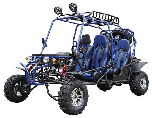 Hummer 4-Sitzer Buggy Go-Kart, 200cc E-Start, Automatik mit Rückwärtsgang, 10-Zoll-Alufelgen – Bild 3