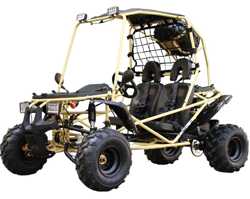 Pathfinder Mittelklasse Kinder-Go-Kart, 208cc 7,5 PS Benzinmotor, E-Start, Drehmomentwandler mit Rückwärtsgang, ab 8 Jahren – Bild 3