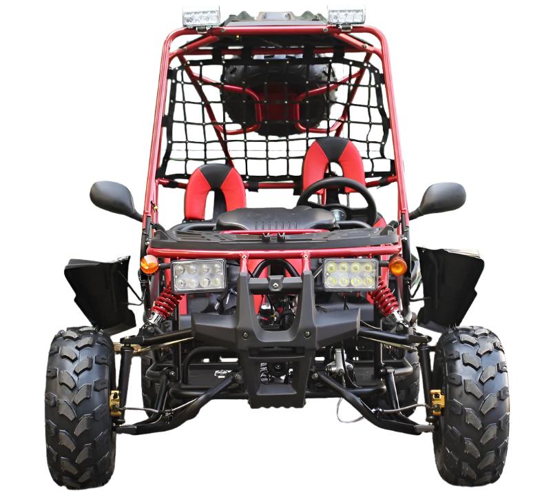 Pathfinder Mittelklasse Kinder-Go-Kart, 208cc 7,5 PS Benzinmotor, E-Start, Drehmomentwandler mit Rückwärtsgang, ab 8 Jahren – Bild 4