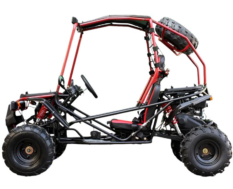 Pathfinder Mittelklasse Kinder-Go-Kart, 208cc 7,5 PS Benzinmotor, E-Start, Drehmomentwandler mit Rückwärtsgang, ab 8 Jahren – Bild 5