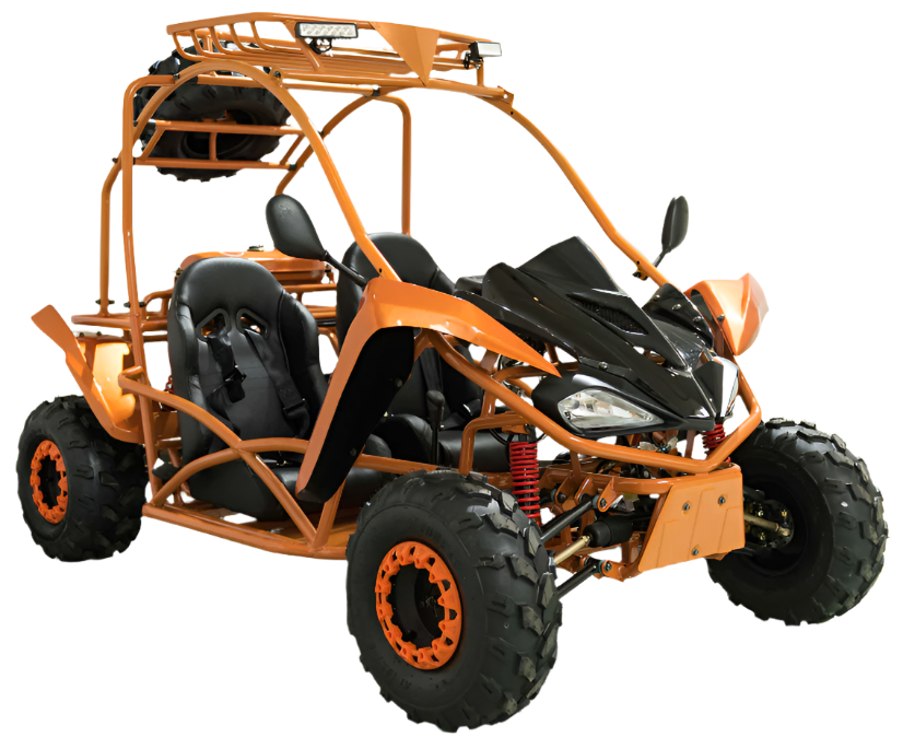 Shark DLX 125cc Mittelklasse Kinder-Go-Kart, E-Start, 3-Gang-Halbautomatik mit Rückwärtsgang, ab 12 Jahren – Bild 3