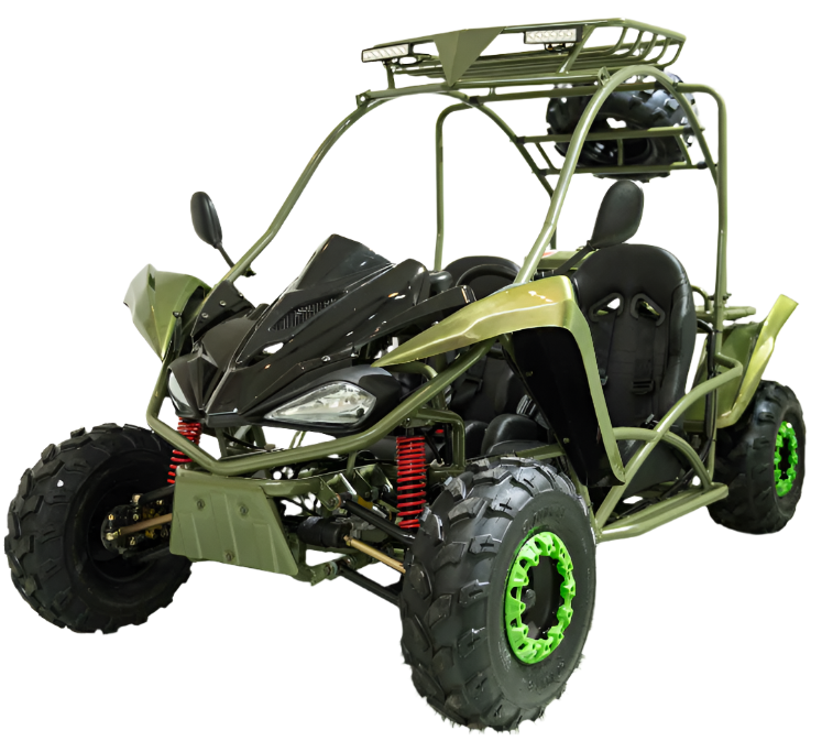 Shark DLX 125cc Mittelklasse Kinder-Go-Kart, E-Start, 3-Gang-Halbautomatik mit Rückwärtsgang, ab 12 Jahren – Bild 5